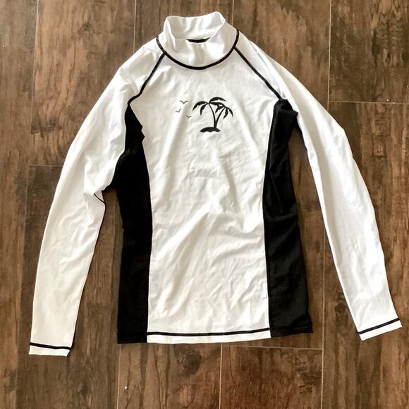 Tesla Rash Guard Swim Top - Picture 1 of 5